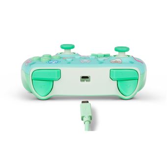 Manette filaire Power A Animal Crossing New Horizons Vert et Bleu