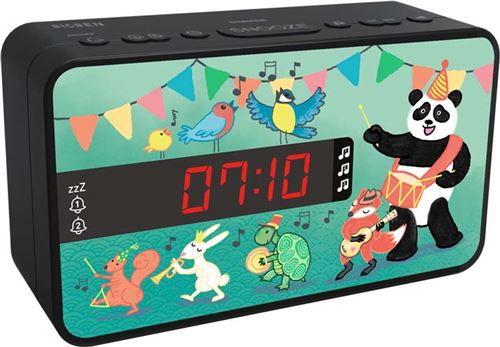 Réveil pour Enfants Bigben Histoires avec 3 Plaques Thématiques
