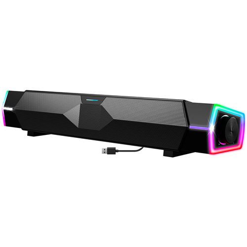 Barre de son gaming sans fil Spirit of Gamer Fanatic 200 Noir pour PC et console