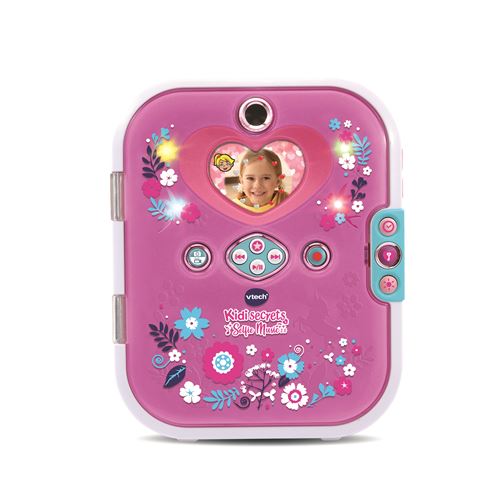 Journal intime électronique Vtech Kidisecrets Selfie Music 2.0 Rose - Vtech