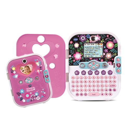 Agenda électronique VTECH Kidisecrets Selfie Music Rose avec lecteur MP3 pour filles de 6 à 12 ans - Jeux - Jouets