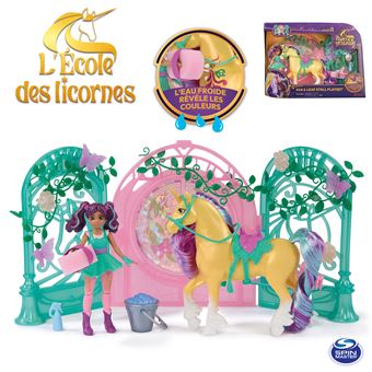 Playset mini poupée L'Ecole des Licornes Ava et Leaf Color change