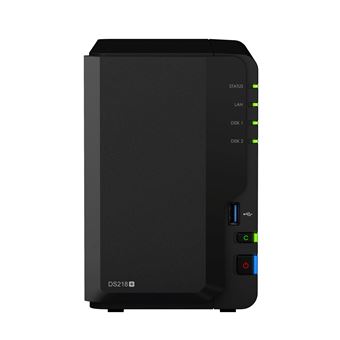 Serveur NAS Synology DiskStation DS218+ 2 baies 2 Go Noir - 1