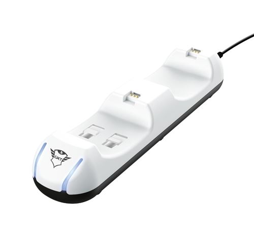Trust Blanc Station De Charge Duo Gxt 251 Pour Ps5