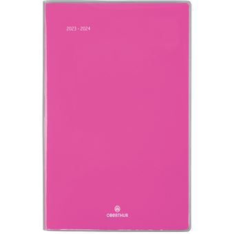 Agenda scolaire semainier Oberthur 2023 2024 15 S/S Colorside Rose