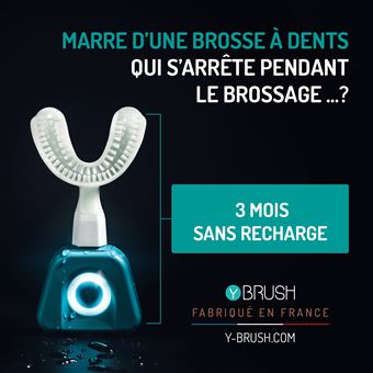 Brosse à dents électrique Y-Brush NylonStart Kids Y2PckNStartKidS Bleu et Blanc