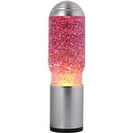 Lampe à poser Itotal Lave avec base gris foncé Liquide Glitter 40 W