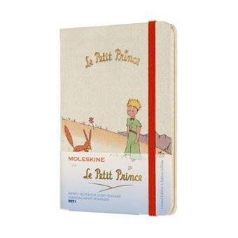 Agenda-carnet 2021 semainier Moleskine Rigide petit format Petit Prince Renard