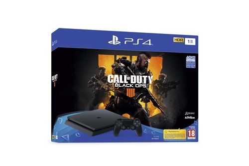 Pack Sony Console PS4 Slim 1 To Noir + Call