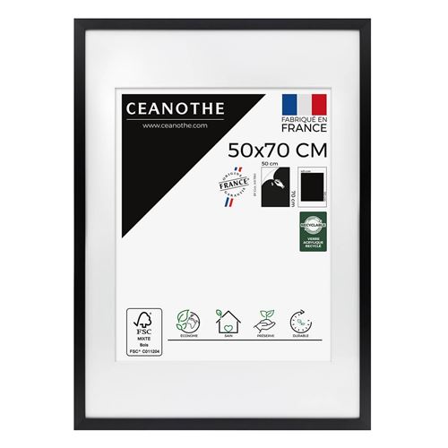 Cadre photo Ceanothe Milan 50 x 70 cm Noir