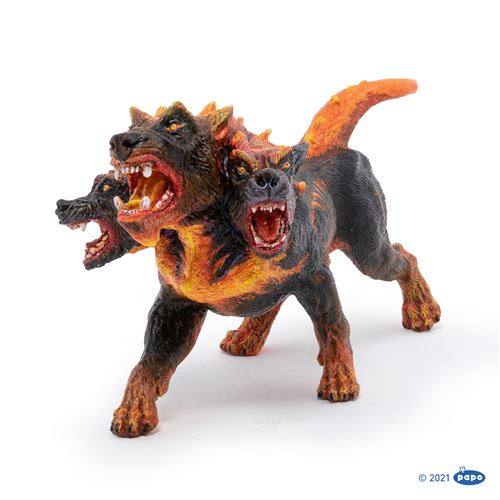Figurine Papo Cerbère de feu Gardien des Enfers en Monde Médiéval Fantastique Neuf - vue 9