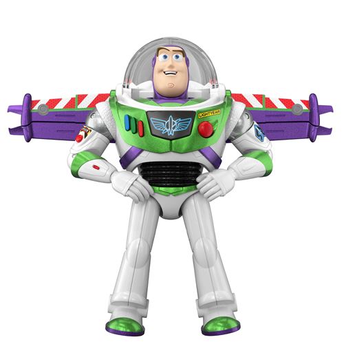 Mattel Disney · Pixar-Figurine Buzz l'Éclair Édition Hi-Tech Mode Avion