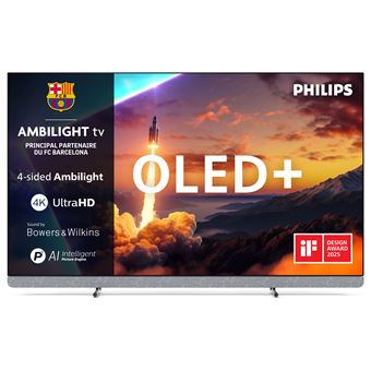 Philips 55OLED910 - Classe de diagonale 55" TV OLED - Smart TV - Google TV - 4K UHD (2160p) 3840 x 2160 - HDR