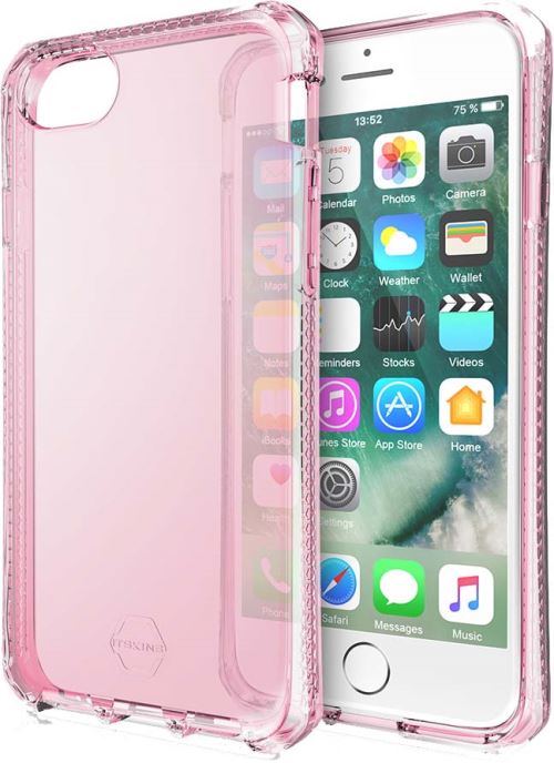 Itskins Spectrum semi-rigide doorschijnende roos case voor iPhone 6, 6s, 7 en 8