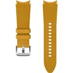 Bracelet hybride en cuir pour montre connectée Samsung Galaxy Watch4 Classic S/L Jaune moutarde