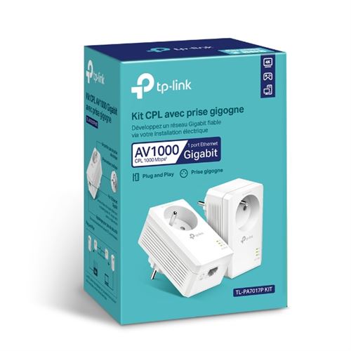 Kit CPL TP-LINK TL-PA7017P AV1000 Gigabit Blanc