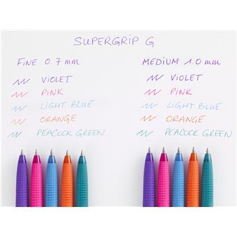 Stylo à bille Pilot Super Grip G Néon Violet