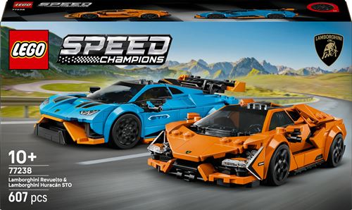 LEGO® Speed Champions 77238 Lamborghini Revuelto et Huracán STO
