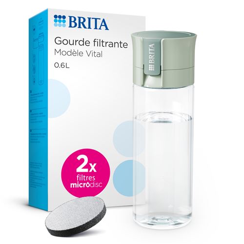Brita - Gourde filtrante VITAL - 0.6L - Vert clair - Image 3