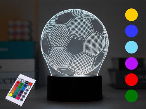 Lampe 3d Itotal avec télécommande Foot