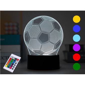 Lampe 3d Itotal avec télécommande Foot