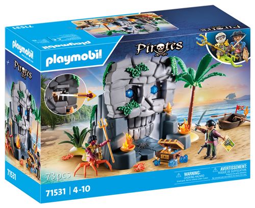 Playmobil Pirates 71531 Ile au trésor pirate et monstre marin