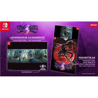 Bonus de précommande Litographie Bayonetta 3