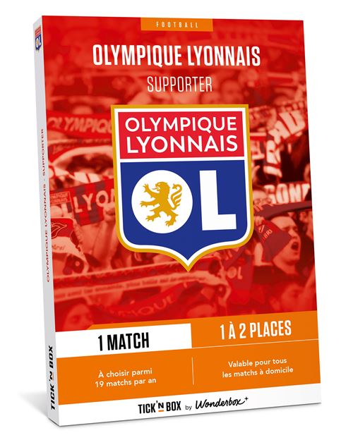 Coffret cadeau Tick’nBox Olympique Lyonnais Supporter
