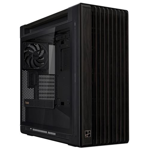 Boitier PC ASUS ProArt PA602 Wood Edition moyen tour noir avec panneau latéral verre trempé
