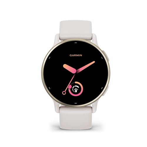 Montre connectée Garmin Vivoactive 5 or crème avec bracelet Beige
