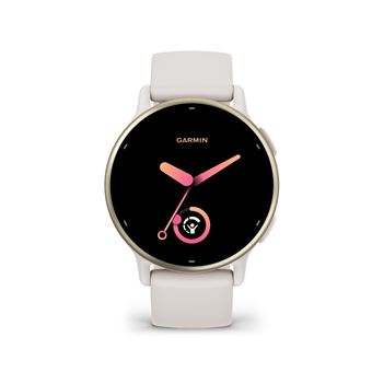 Garmin vívoactive 5 - Ivoire - montre intelligente avec bande - silicone - taille du poignet : 125-190 mm - affichage 1.2" - 4 Go - Bluetooth, ANT+, Wi-Fi - 26 g - 1
