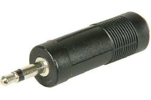 Adaptateur Audio Temium Jack 3,5 M vers Jack 6,35 F Noir