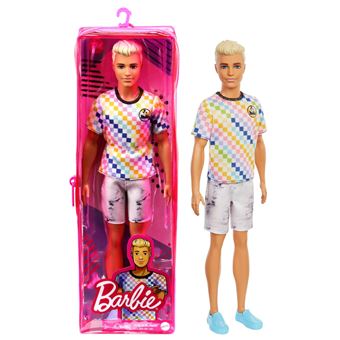 Poupée Ken Barbie Fashionistas T-shirt à carreaux