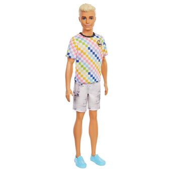 Poupée Ken Barbie Fashionistas T-shirt à carreaux