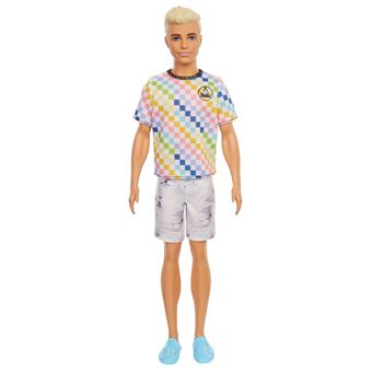 Poupée Ken Barbie Fashionistas T-shirt à carreaux