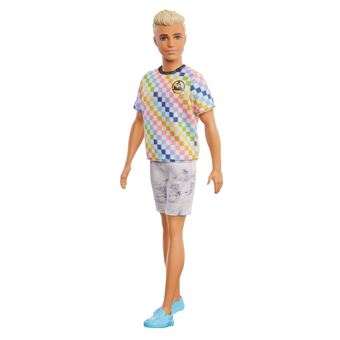 Poupée Ken Barbie Fashionistas T-shirt à carreaux