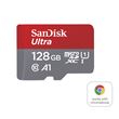 Carte mémoire microSD SanDisk Ultra A1 128 Go Gris et rouge