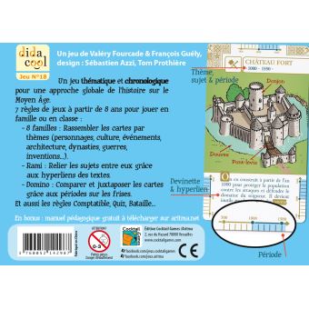 Jeu de société Aritma Histodingo Moyen Âge