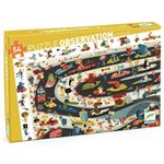 Puzzle enfant Djeco Rallye Automobile 54 pièces