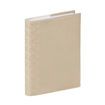 Agenda Scolaire Quo Vadis 2025-2026 - Journalier Format Poche 12x17 Cm - Couverture Silk Bleu - D'août à Juillet - 10