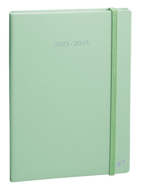 Agenda Quo Vadis 16 Mois 2025-2026 - Semainier Horizontal Avec Notes - Couverture Pastel Rose - 16x24 Cm - Made In France