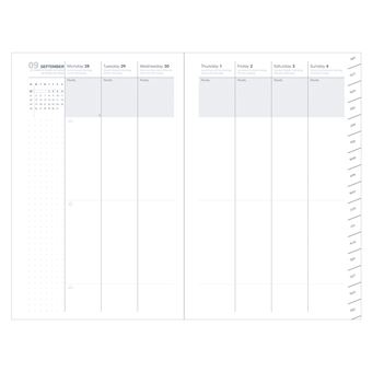 Agenda 2026 QUOVADIS HORIZONTAL 24 SD Everest - Bleu - 16x24cm - 1 Semaine Sur 2 Pages - 16 Mois