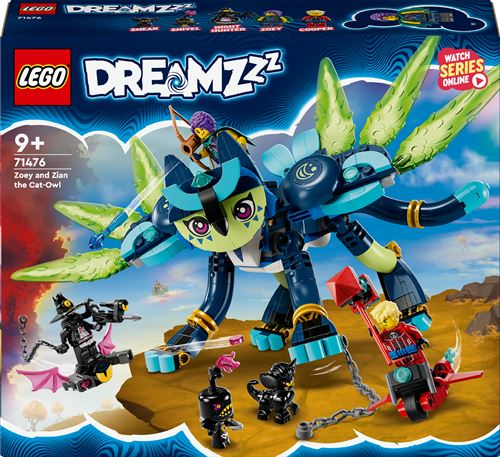 71476 Zoey et Zian le chat hibou LEGO® DREAMZzz - vue 2