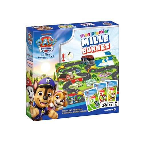 Dujardin Garçons Multicolore Jeu Classique Mon Premier Mille Bornes Paw Patrol Pat’patrouille