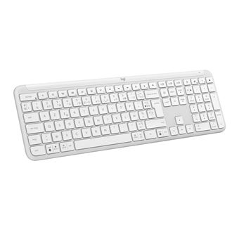 Clavier sans fil Azerty Logitech K950 Signature Slim Blanc cassé - 1