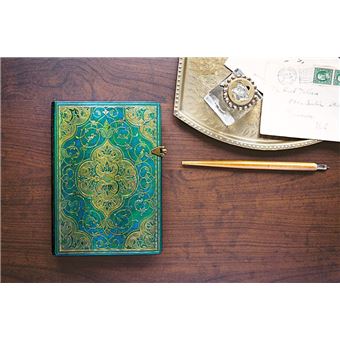 Carnet flexi à couverture souple Paperblanks mini ligné Chroniques Turquoises