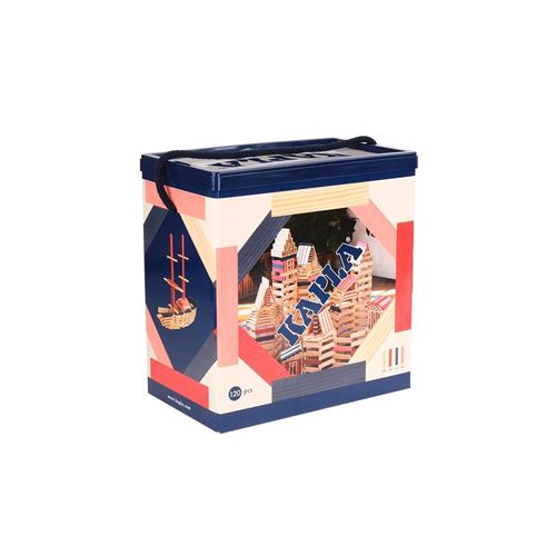 Jeu de construction Kapla Baril 120 Rouge Rose Bleu