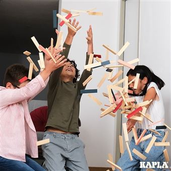 Jeu de construction Kapla Baril 120 Rouge Rose Bleu