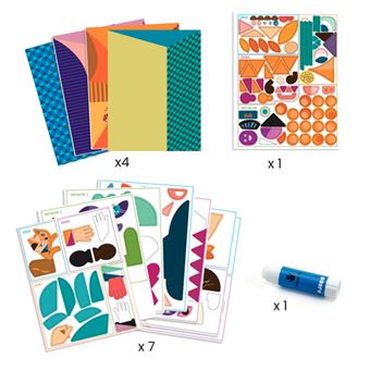 Jeu créatif Djeco Coffret Inspired by Tête au carré