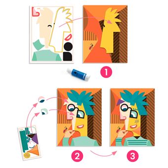 Jeu créatif Djeco Coffret Inspired by Tête au carré